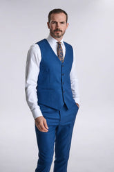Diaz Blue Three Piece Suit